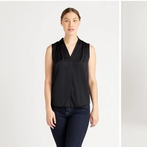 Quince washable silk stretch sleeveless blouse
